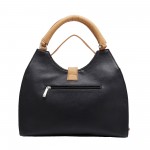 Beau Design Stylish Black Color Imported PU Leather Casual Handbag With Double Handle For Women's/Ladies/Girls Beau Design Stylish Black Color Imported PU Leather Casual Handbag With Double Handle For Women's/Ladies/Girls